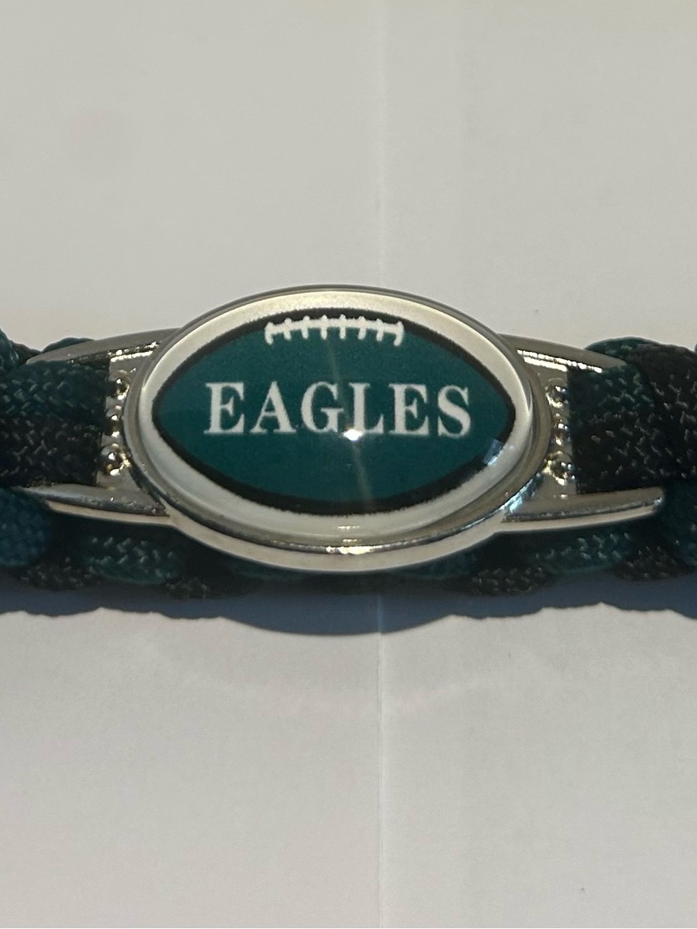 Eagles Teal Football Charm Bracelet - Unbranded